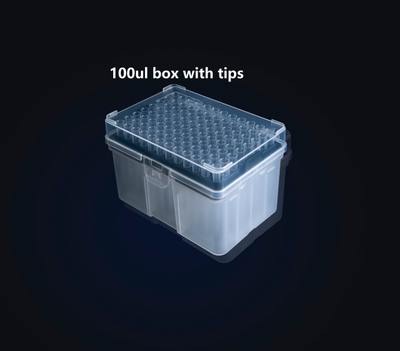 100ul tips with filter rack packing 